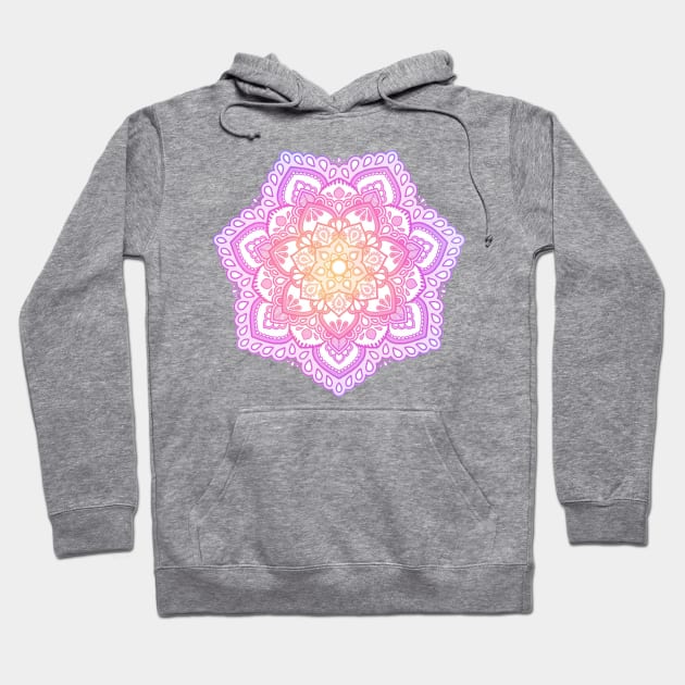 Sunset Mandala Hoodie by katielavigna